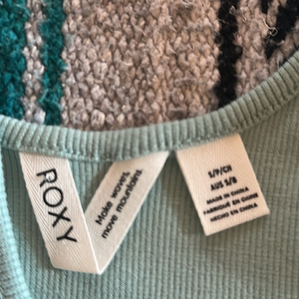 Roxy *NWT* Women's Riviera Twist Front Crop Tank Top - Picture 4 of 7